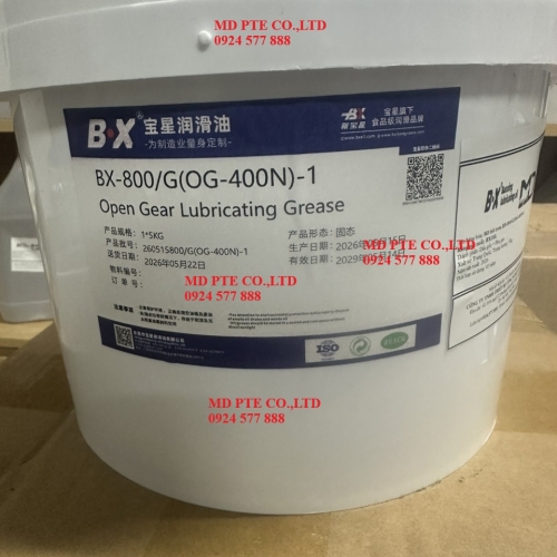 OPEN GREASE GRAPHIT - #Mỡ bánh răng hở chịu tải nặng BX-800/G OPEN GREASE GRAPHIT - #Mỡ bánh răng hở chịu tải nặng BX-800/G